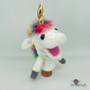 Rainbow Unicorn - hand puppet